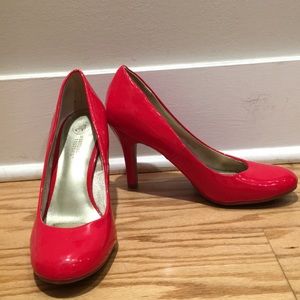Red Patton Pumps